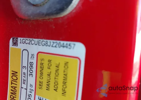 2018 Chevrolet Silverado 2500Hd Wt from USA, damaged, VIN 1GC2CUEG8JZ204457